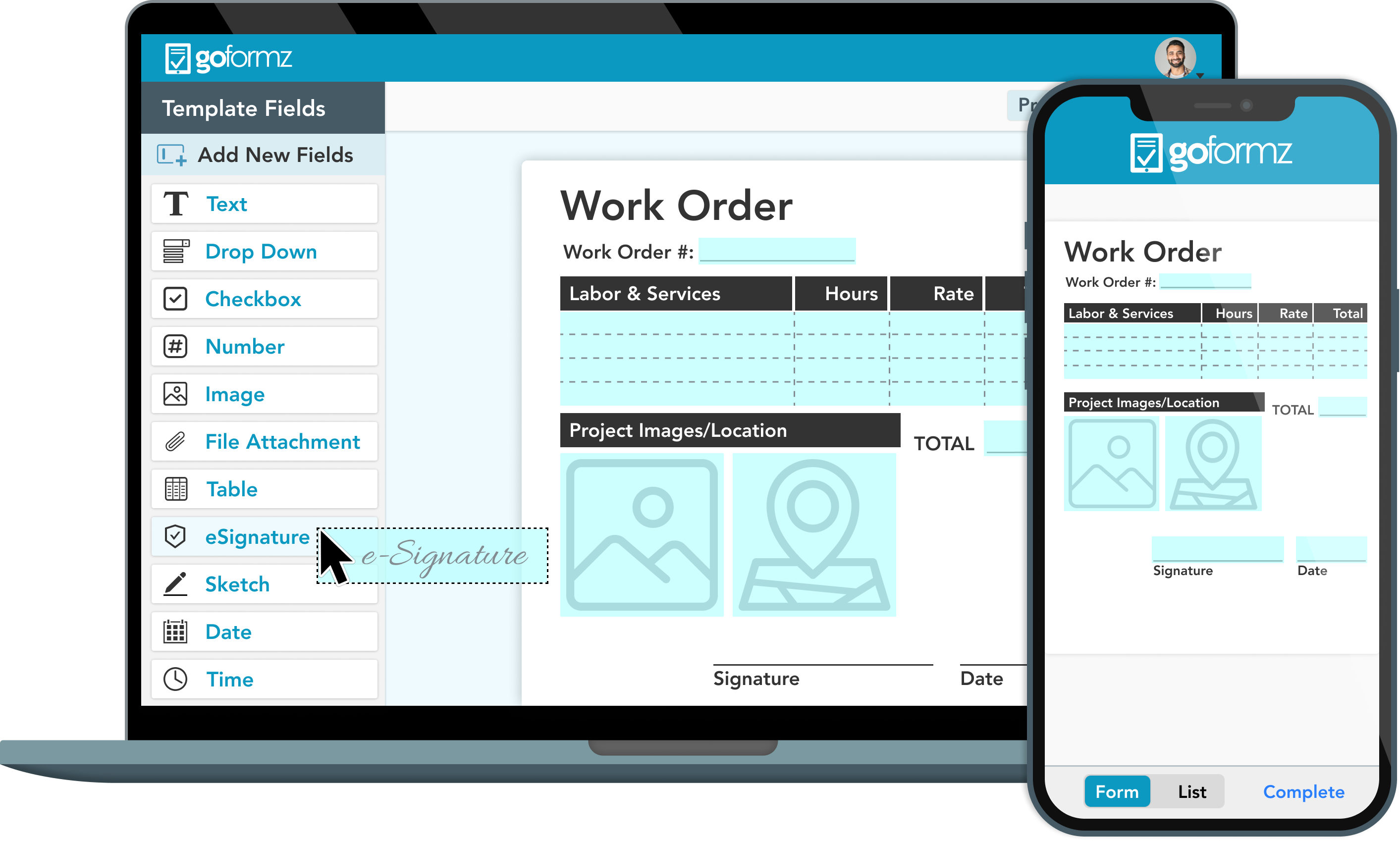 Digitize any paper form with GoFormz.