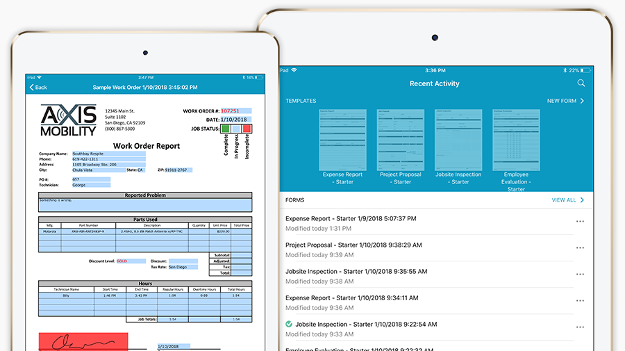 How to create forms for ipad using goformz goformz