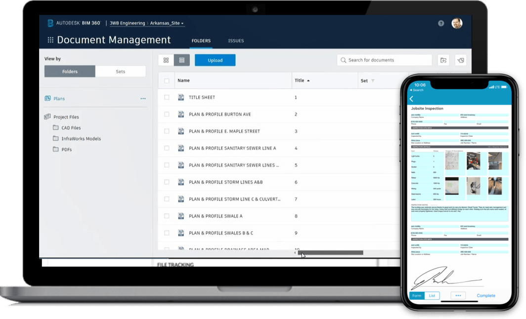 Visual representation of the GoFormz and BIM 360 integration