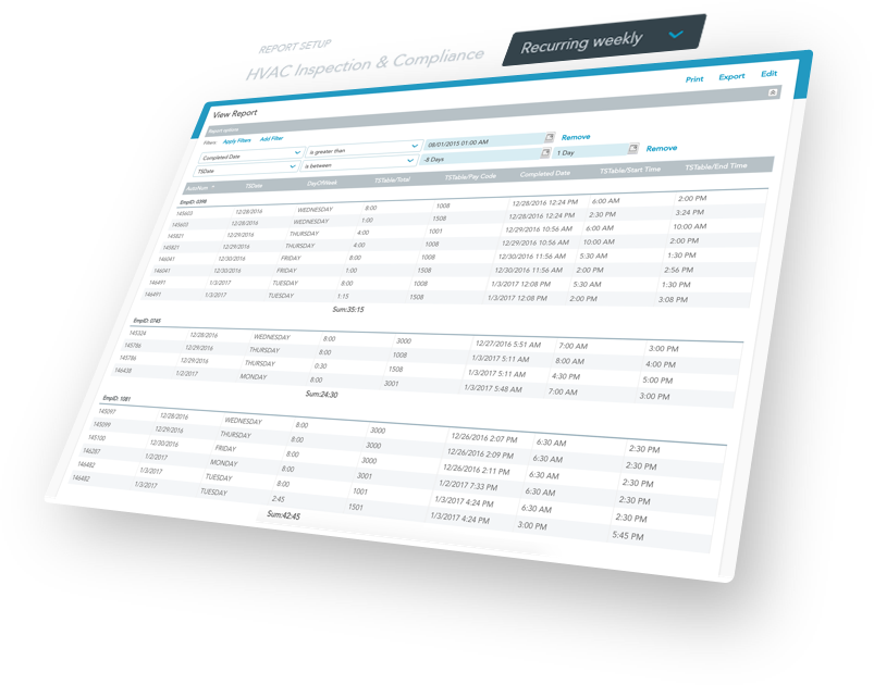 Run and schedule reports across your digital form data.