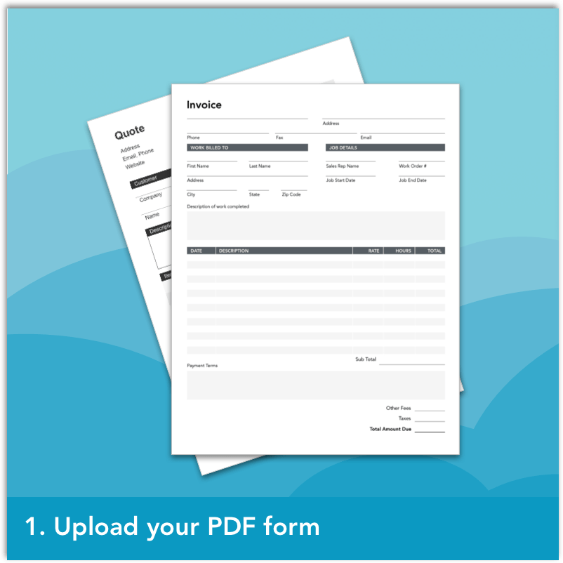 Step 1: Upload your PDF form into GoFormz.