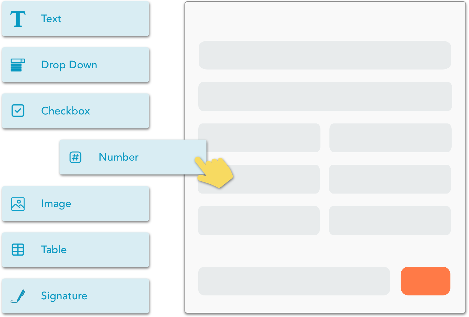 A graphic showing instantly routing public forms