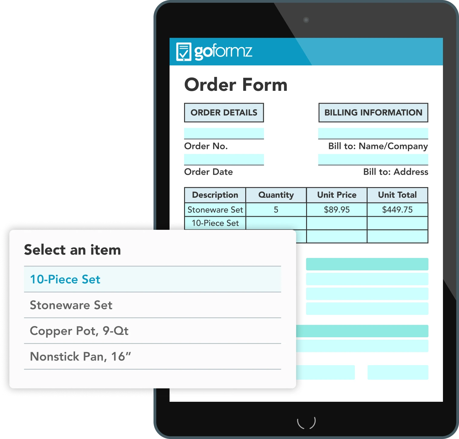 Pre-fill forms with your existing database information.