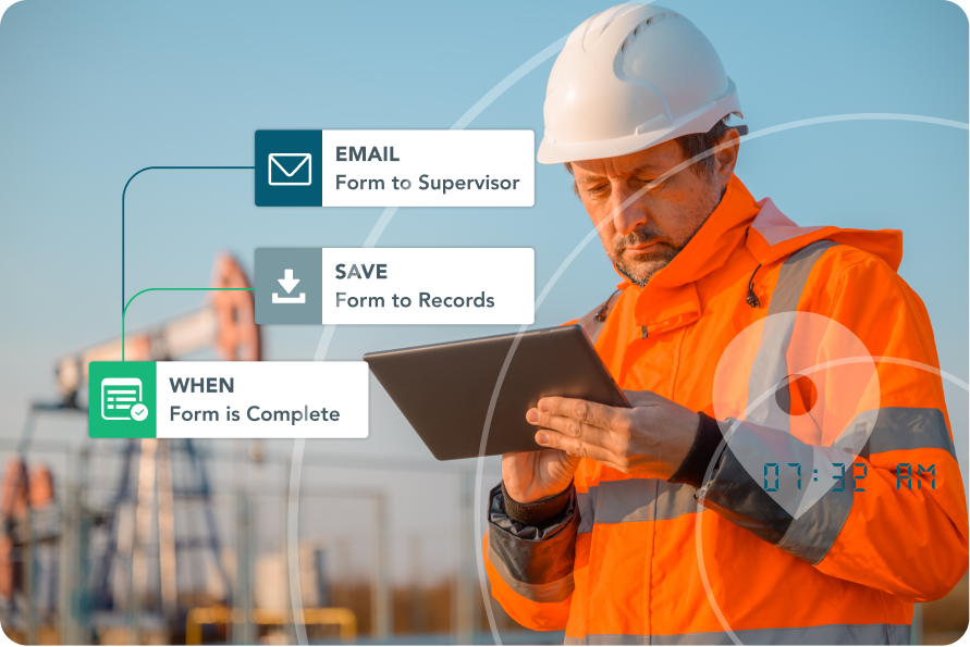 Manage your oil & gas safety program — hot work permits, LOTO, confined space entries, and JSAs — by digitizing your entire safety workflow with GoFormz