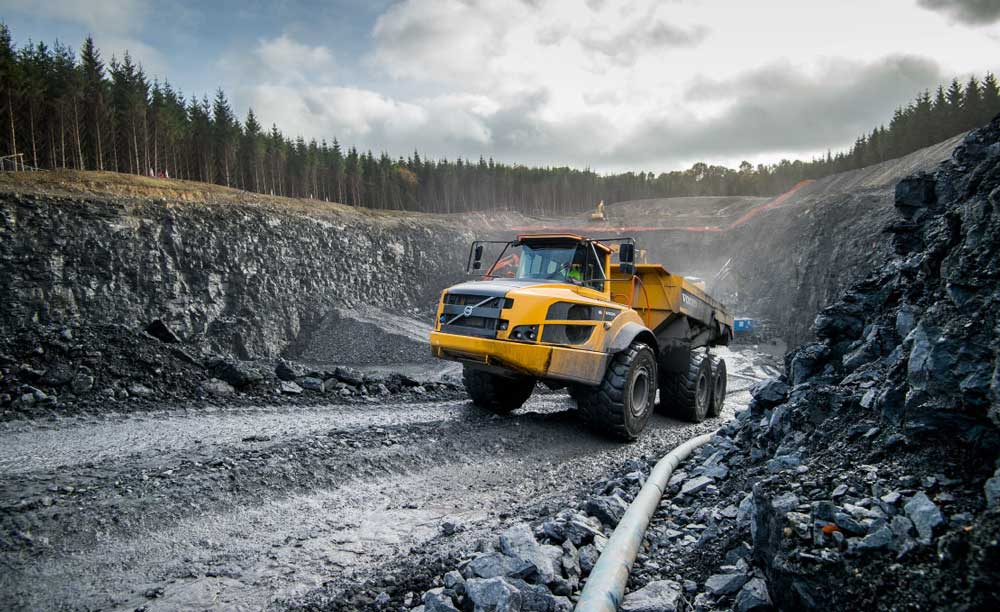 Photograph of Roadbridge truck driving out of a jobsite