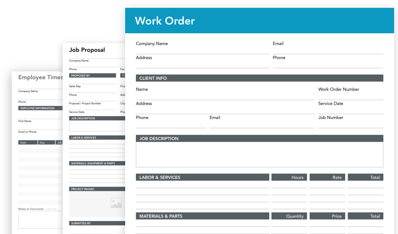 Use automated calculations to calculate project proposals in your digital workorder