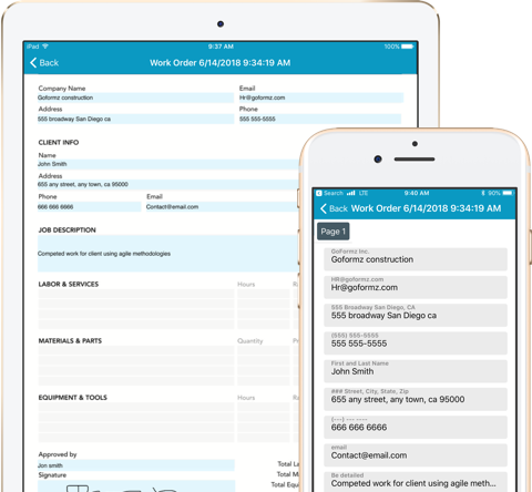 Use Digital Work Orders to collect more accurate project data in real-time